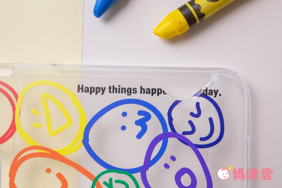 韓國 SHARON6 - 卡夾式防摔手機殼-彩虹表情 (iPhone-12/ 12 Pro)