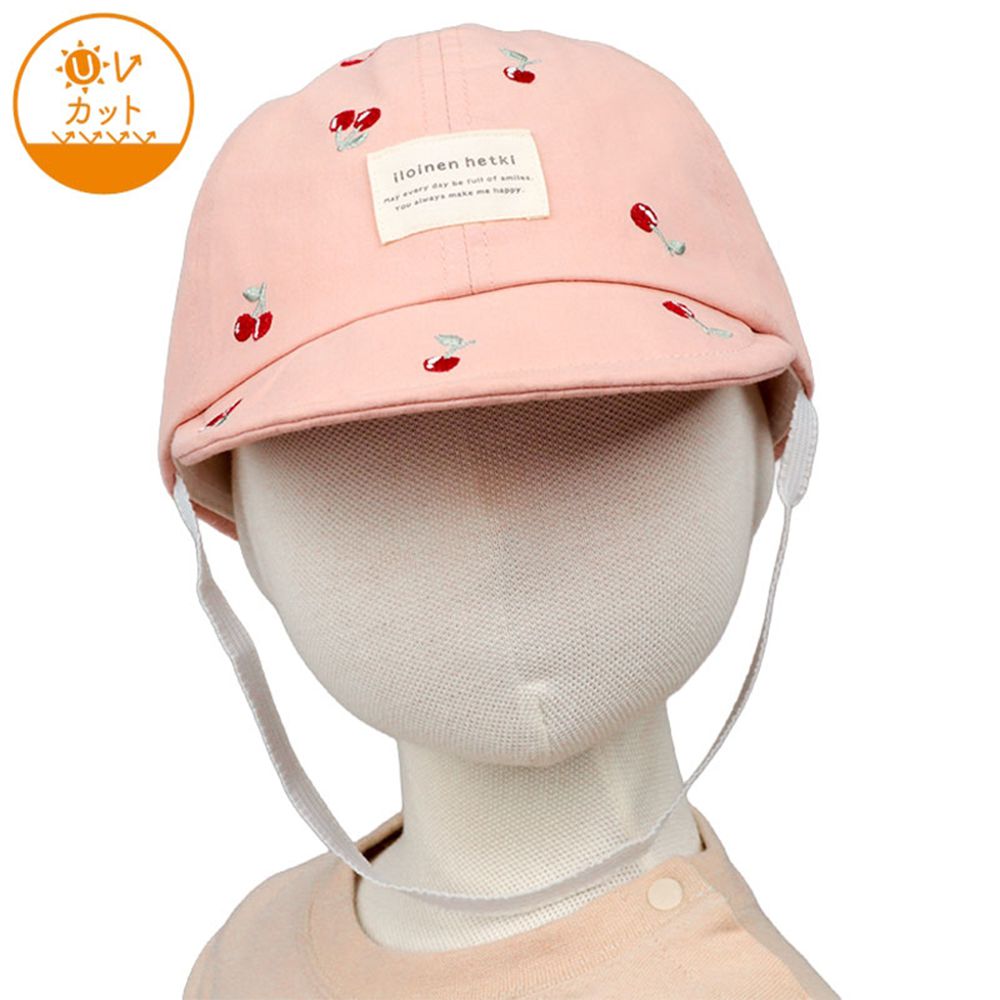 棒球帽-滿版刺繡-粉紅色