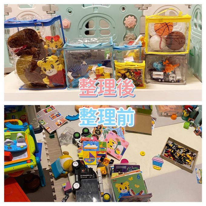 妞妞絲 - 透明收納袋-奶油白 (M)