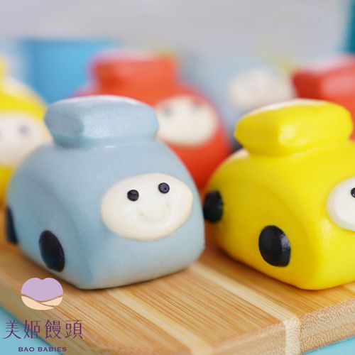 小汽車鮮乳造型饅頭-35g/顆 (6入)