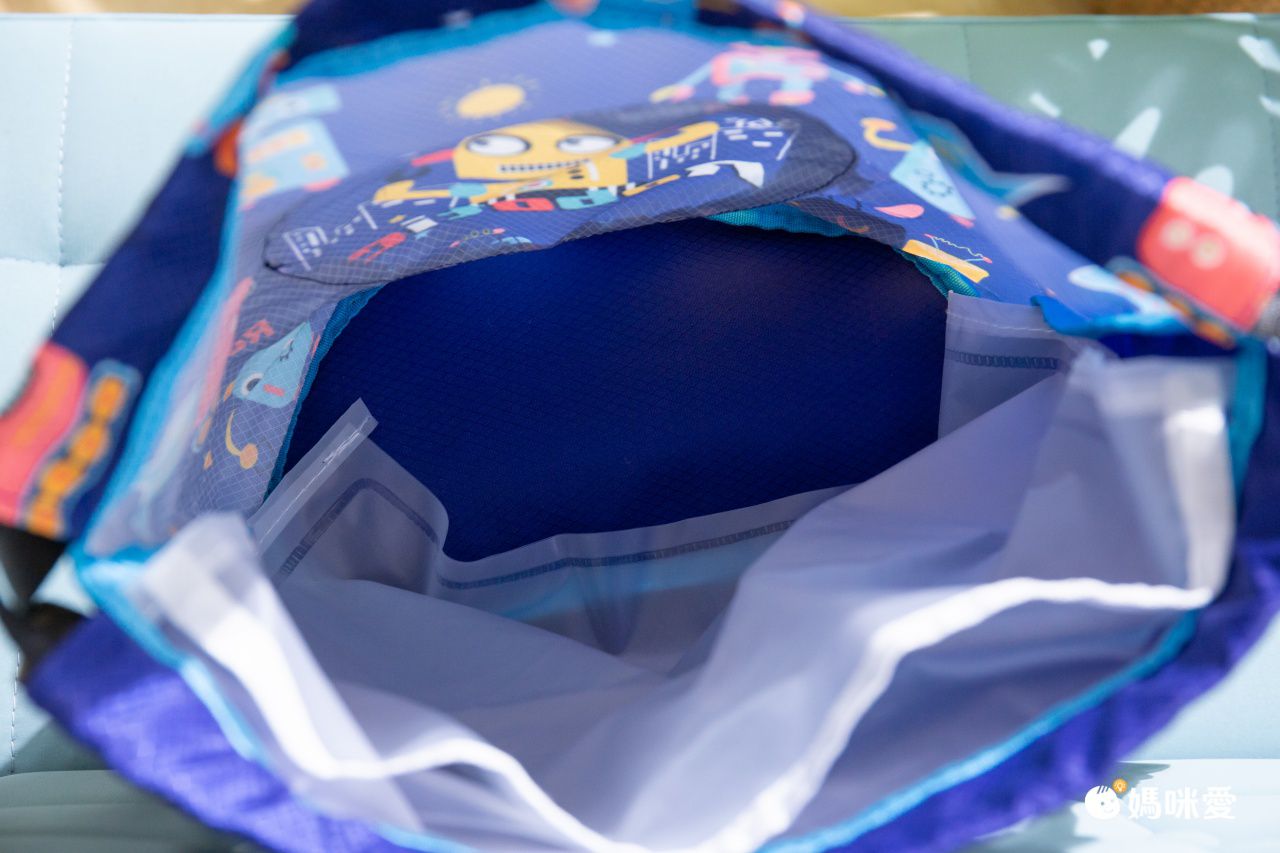 乾濕分離兒童游泳包-兔子(可放鞋)-粉色 (35x26.5x14cm)