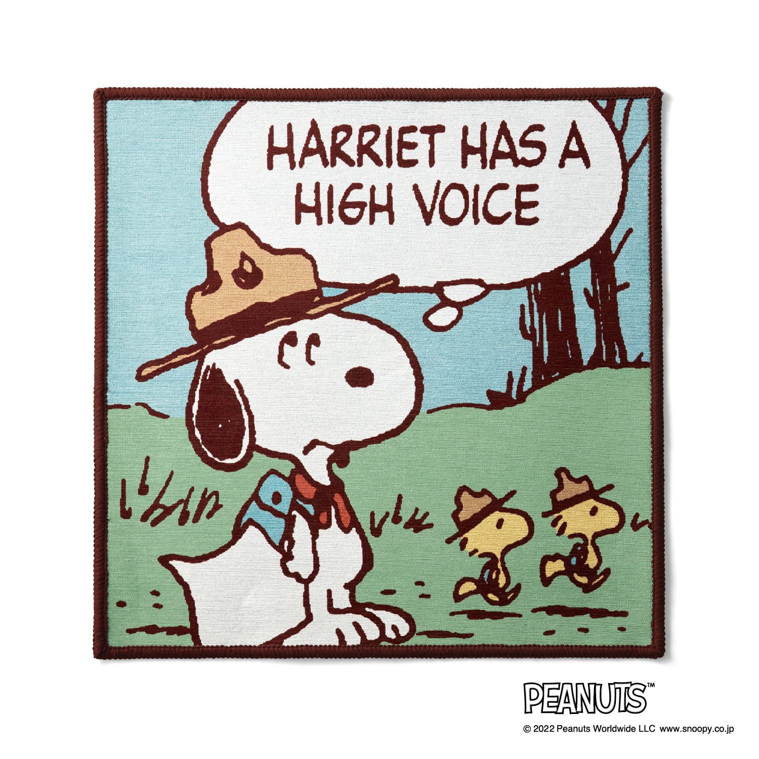 日本千趣會 - 史努比 自由拼接室內輕薄地毯(可機洗)-4糊塗塌客 (45×45cm)