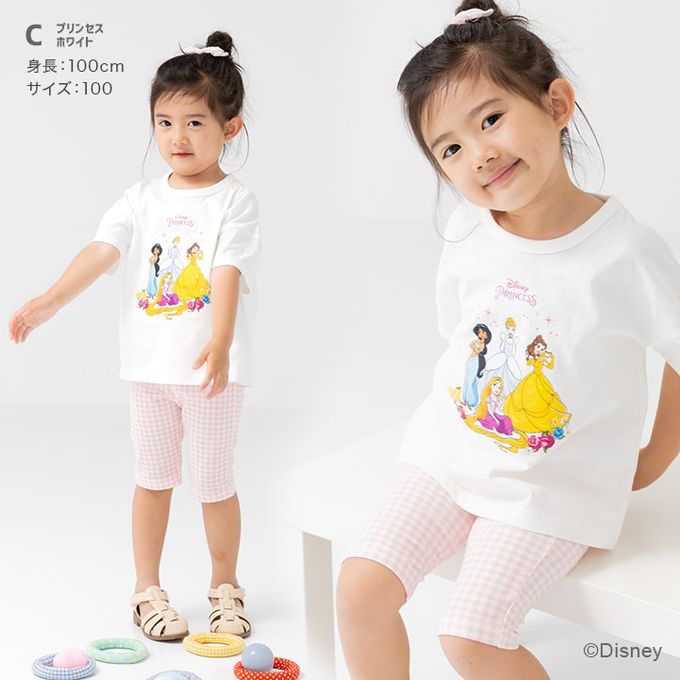 日本 Chil2 - 迪士尼聯名 純棉短袖上衣-冰雪艾莎-藍