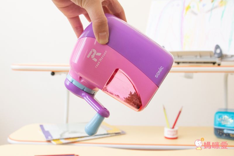 日本文具 SONIC - 自動彈出手動削鉛筆機-深藍