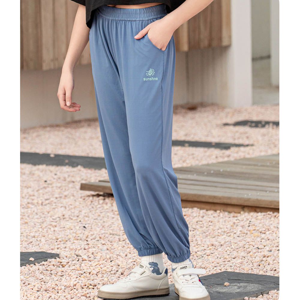 UPF50+涼感吸溼速乾防蚊褲-雙口袋-藍色