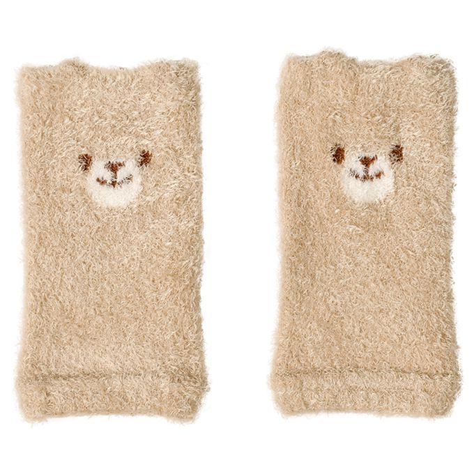 akachan honpo - 蓬鬆腳套-動物-淺卡其色 (70～95cm)