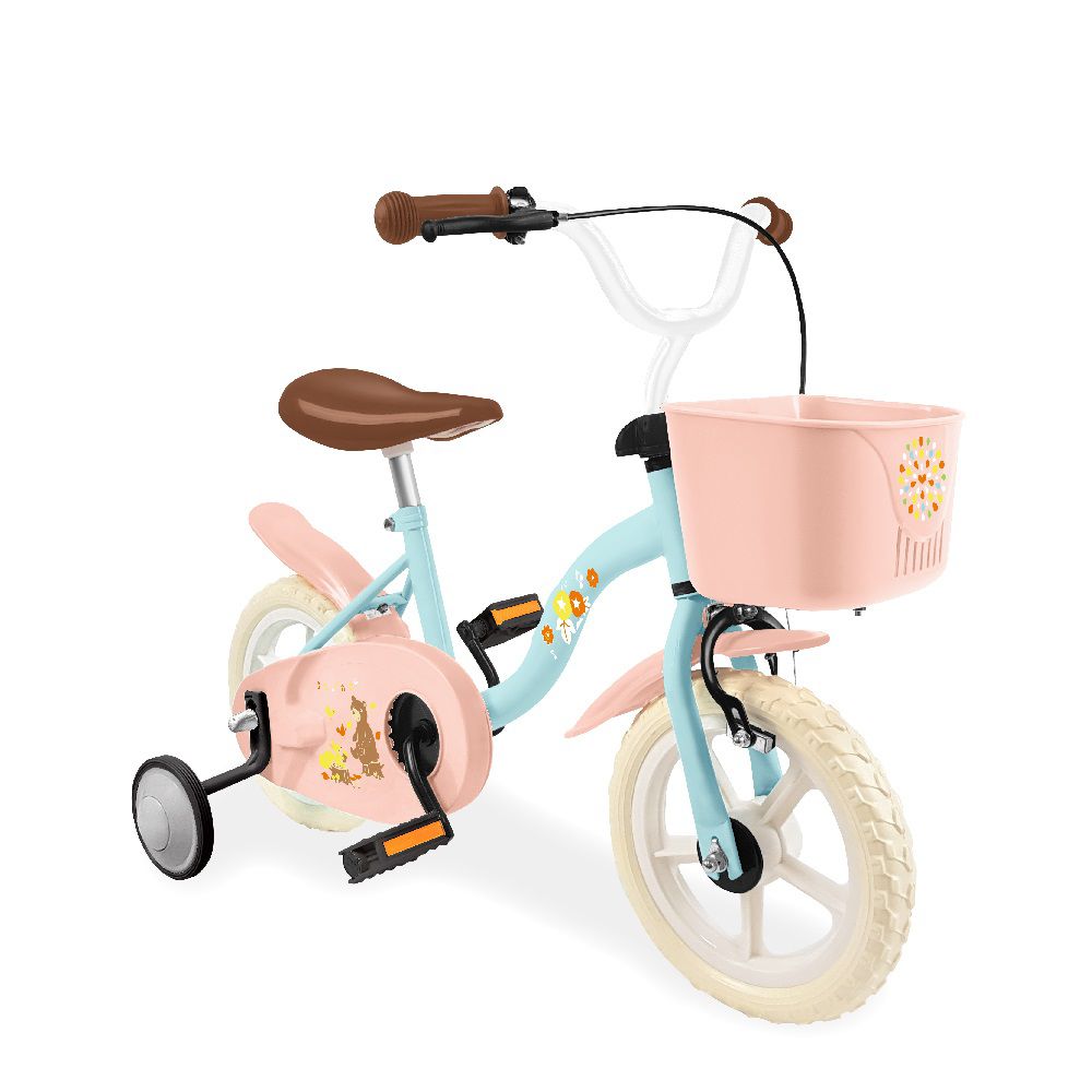 Kikimmy - 12吋奧蘭多花園腳踏車-花園款-粉橘