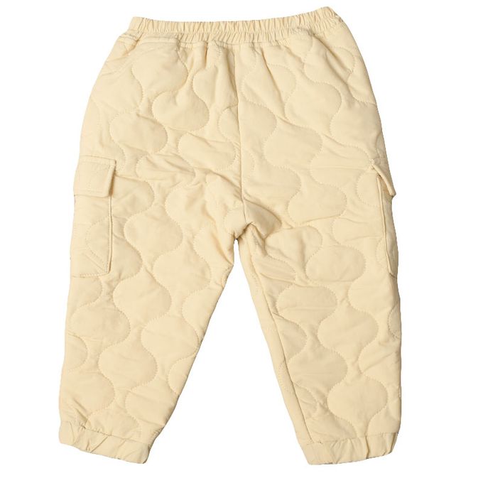 akachan honpo - 長褲-尼龍塔夫綢布鋪棉-淺卡其色