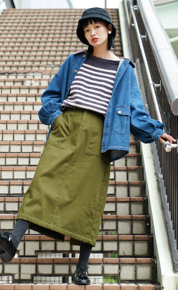 日本 zootie - 防風激暖系列 保暖刷毛長裙-杏