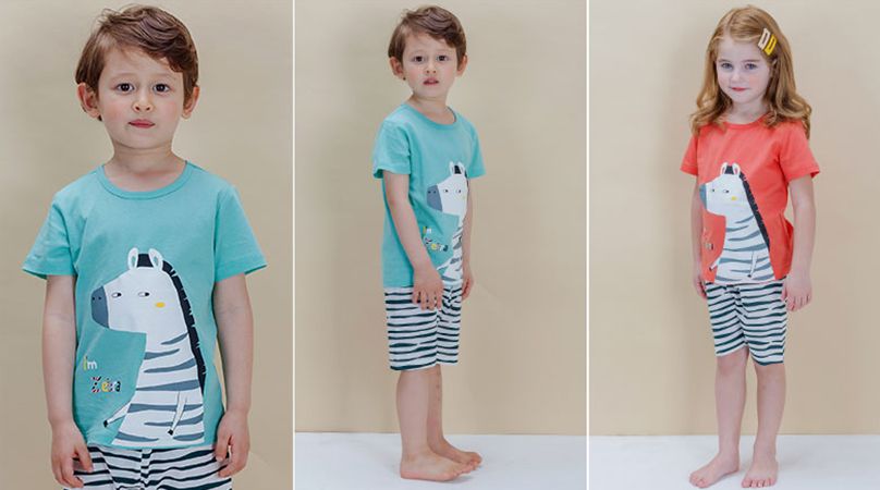 韓國 Sopoliini 童趣北歐風☺ 夏季純棉套裝 / 家居服