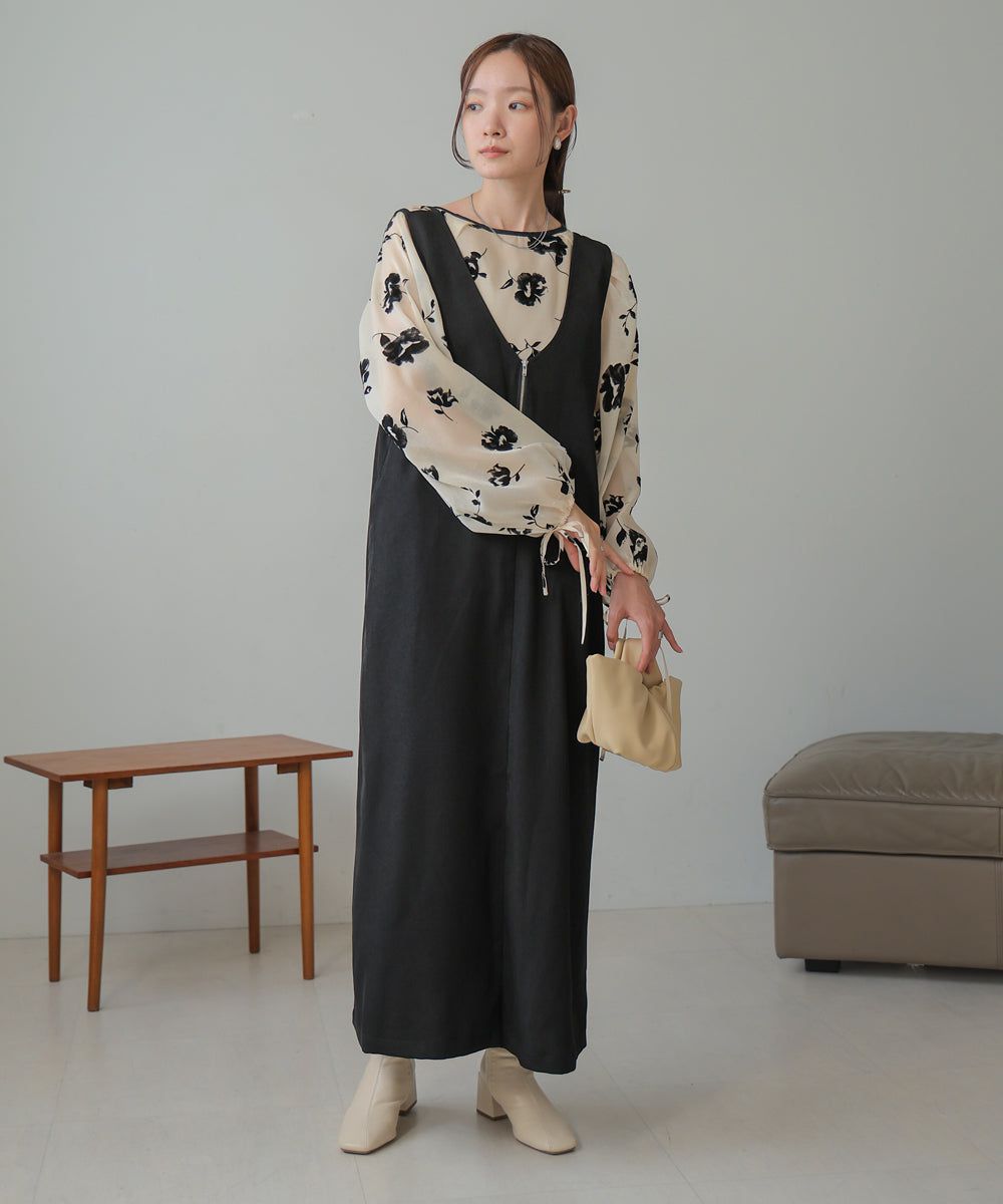 日本 Bab - 2WAY設計修身背心裙-水藍