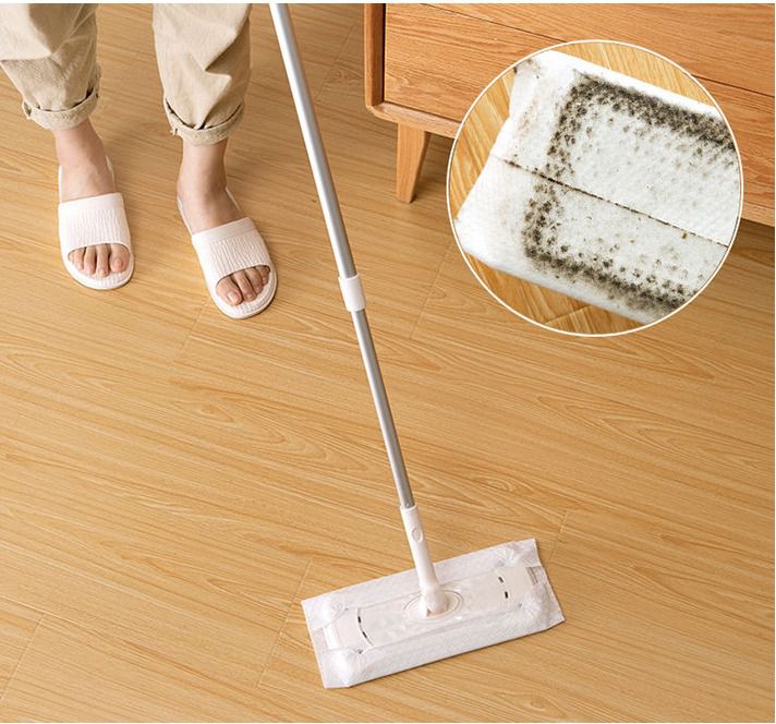 多功能居家清潔掃除套組-常用系列-2節輕巧伸縮桿x1+靜電除塵拖把頭x1+除塵撢頭x1+掃把頭x1+磁磚清潔刷頭x1+海綿刷頭x1+乾巾x3+濕巾x3