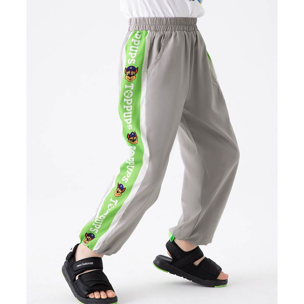 卡通汪汪隊側拼接防蚊褲/空調褲-卡通人物阿奇-灰色