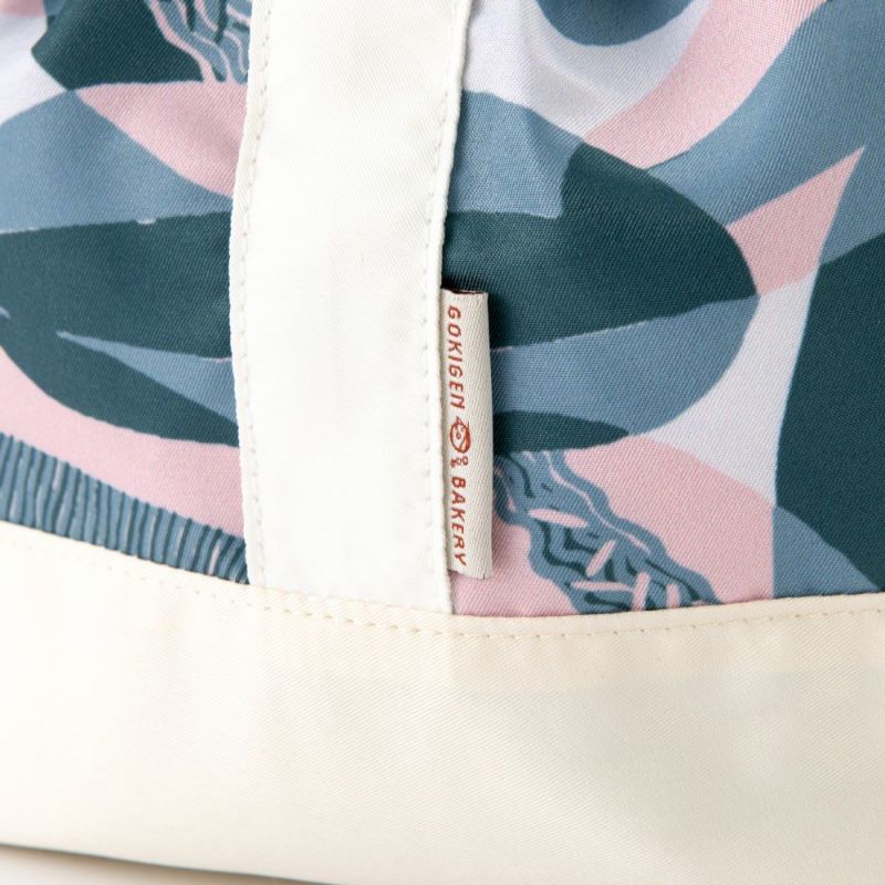 日本 IROHA - 麵包店日常束口保溫保冷便當袋-焦香培根 (31x18cm)