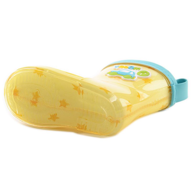 akachan honpo - 雨鞋-汽車-黃色