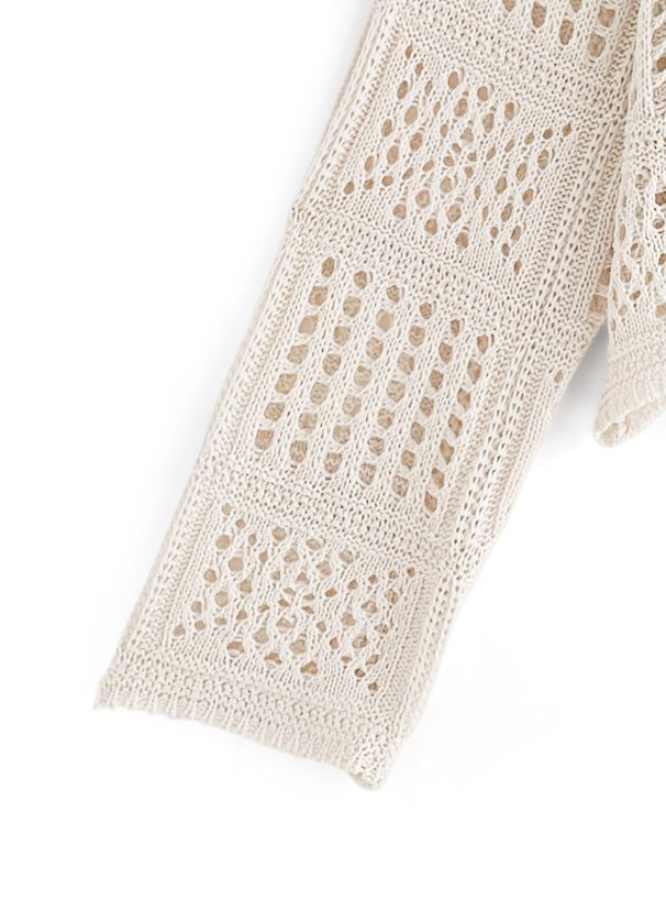 日本 GRL - 春日輕盈雕花鉤針上衣/罩衫 (F)