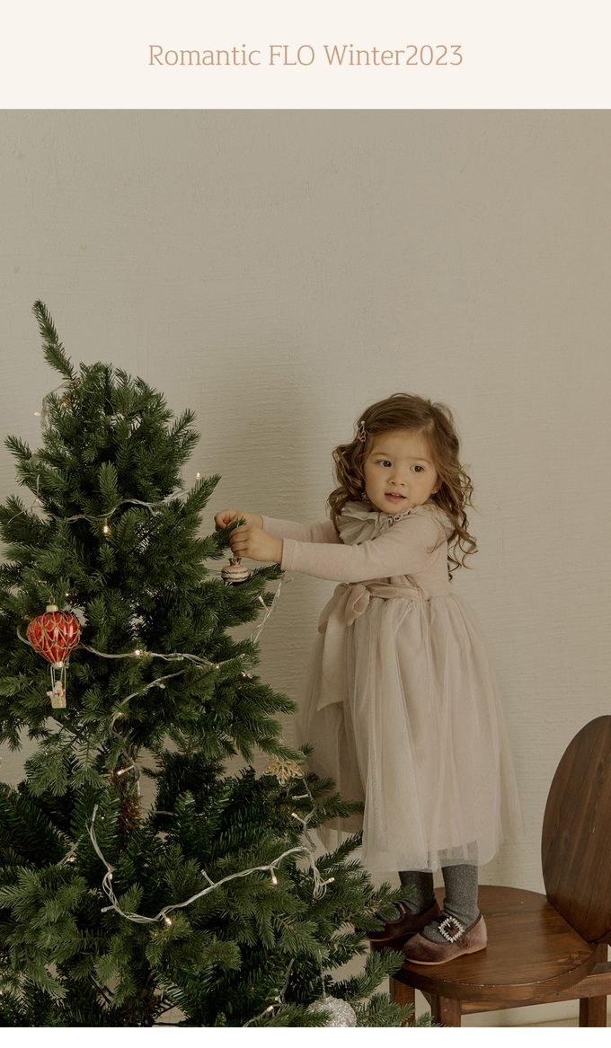 韓國 Puellaflo - 精緻網紗蕾絲綁帶拼接洋裝-粉