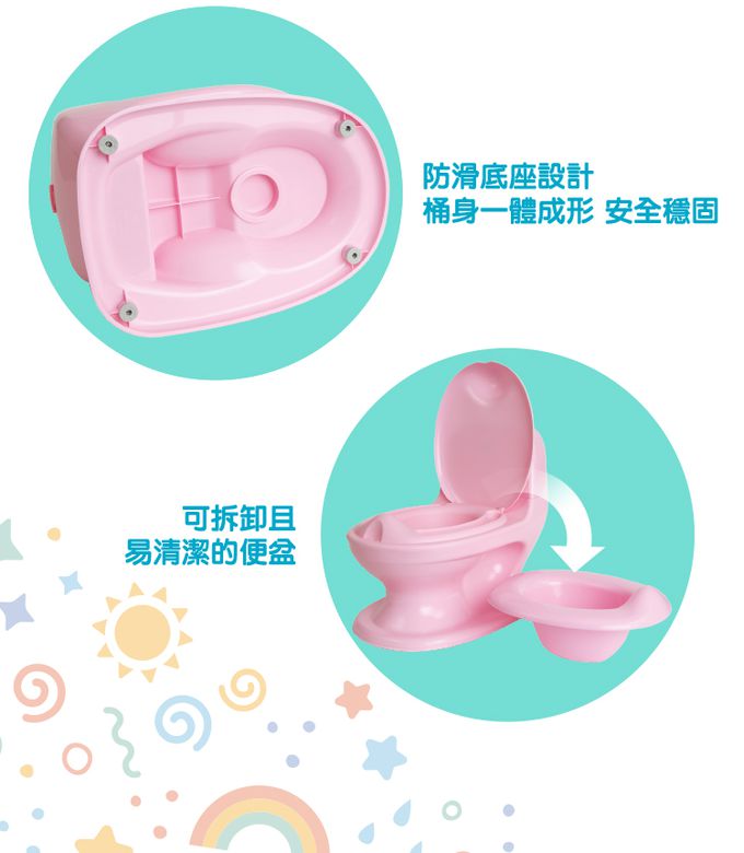 Nuby - 學習小馬桶-粉色