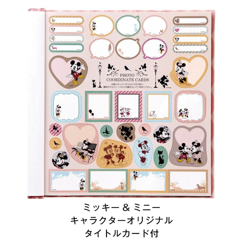日本千趣會 - 日本製 迪士尼 黏貼式大相本100週年紀念款-米奇和米妮 (3x5相片*120枚)