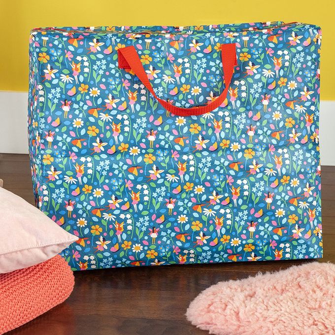 英國 Rex London - 衣物/棉被超大多功能防水環保收納袋/萬用袋-精靈花園