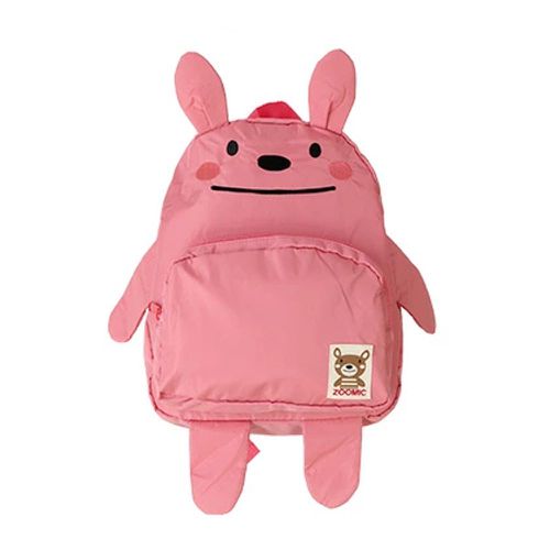 動物造型減壓背帶書包/後背包-小兔-粉紅