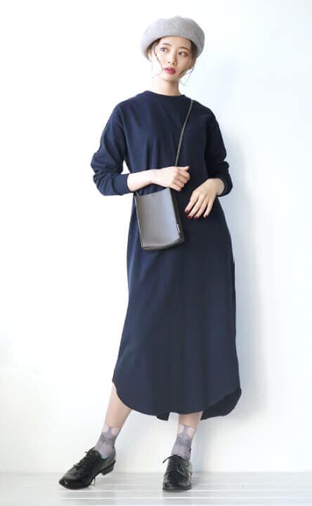 日本 Anello - 皮革斜挎手機包-NV海軍藍 (18cm×13cm×3cm)