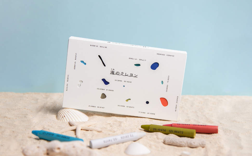 日本文具代購 - 日本製 Satellite Crayon Project 海+山蠟筆組-12色+12色-沒有名字的顏色