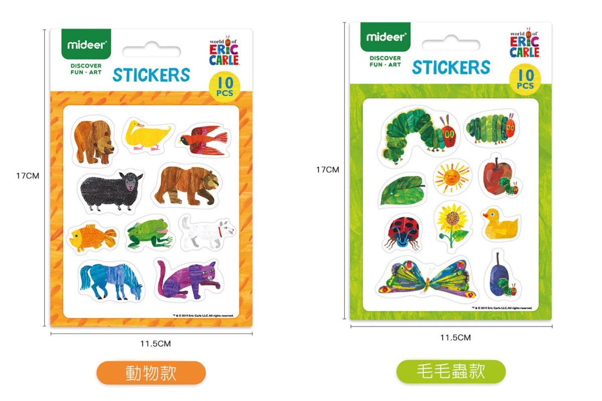 暢銷繪本聯名！好餓的毛毛蟲 x MIDEER 可水洗彩色筆、蠟筆