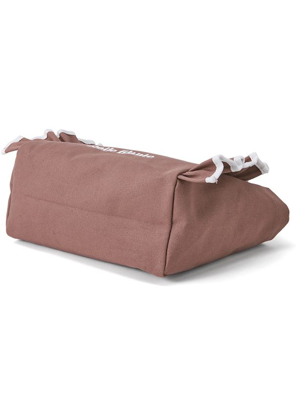 日本 GRL - 氣質荷葉捲邊帆布包/托特包-淺米 (F)