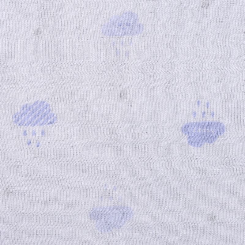 akachan honpo - 柔軟棉紗浴巾-長方形-淺藍色 (70×120cm)