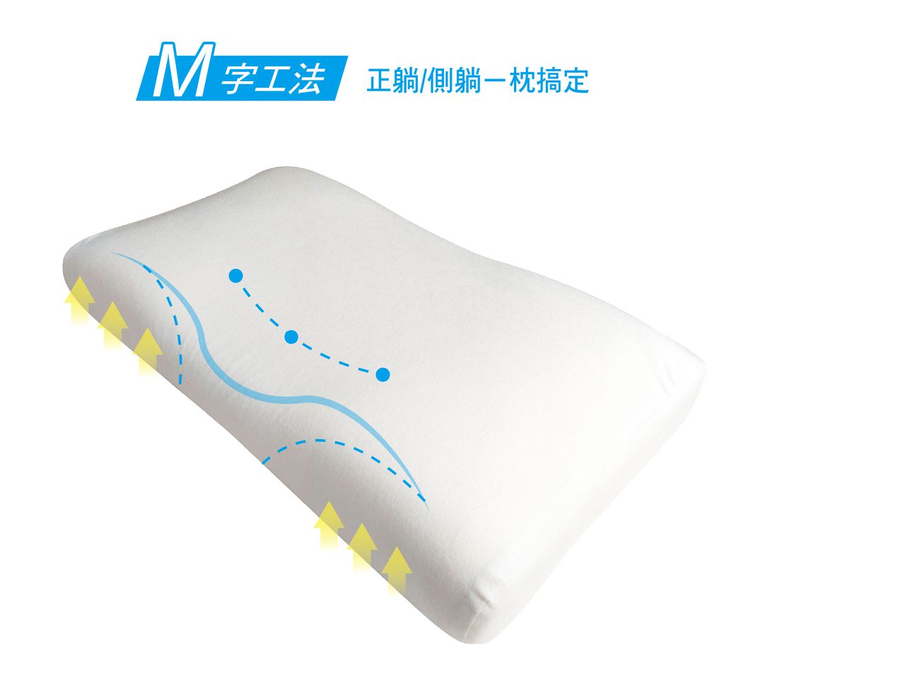 Fotex 芙特斯 - 【防蟎記憶枕】柔雲款(一對2顆)含外層物理性防螨套 釋壓枕頭 過敏患者專用 (64x40x12cm)