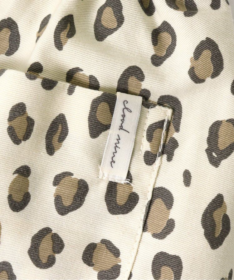 日本 apres les cours - 滿版印花夏天短褲(4分丈)-小花-水藍