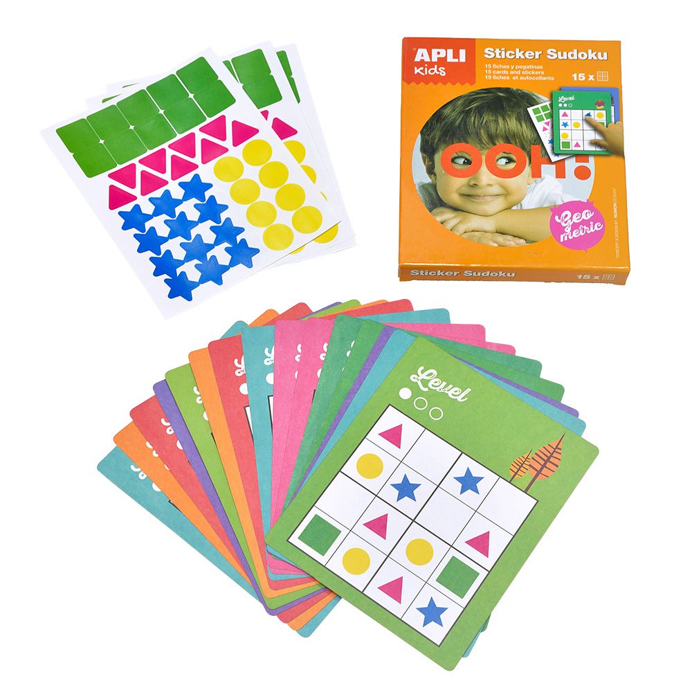 西班牙 APLI - 旅行數獨卡-形狀