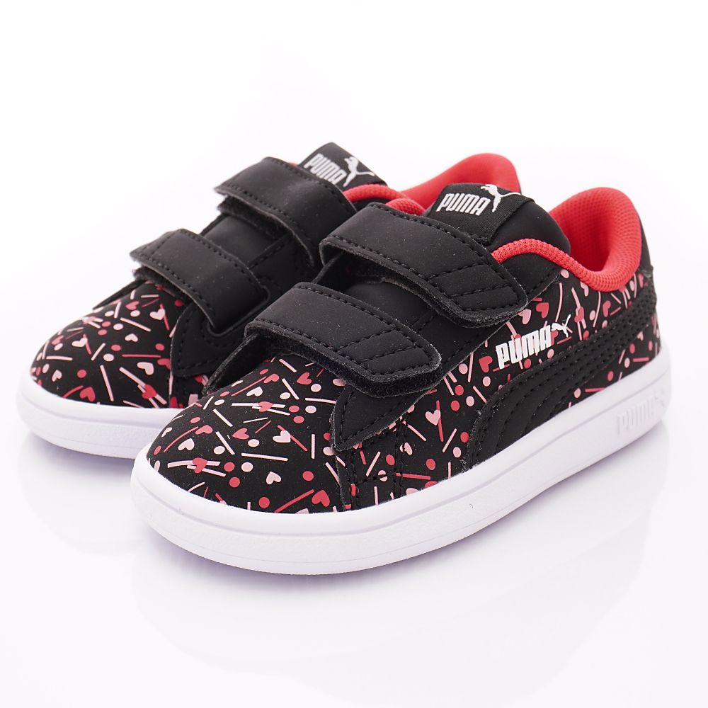 puma - 童鞋-雙絆帶愛心學步鞋款(寶寶段)-黑