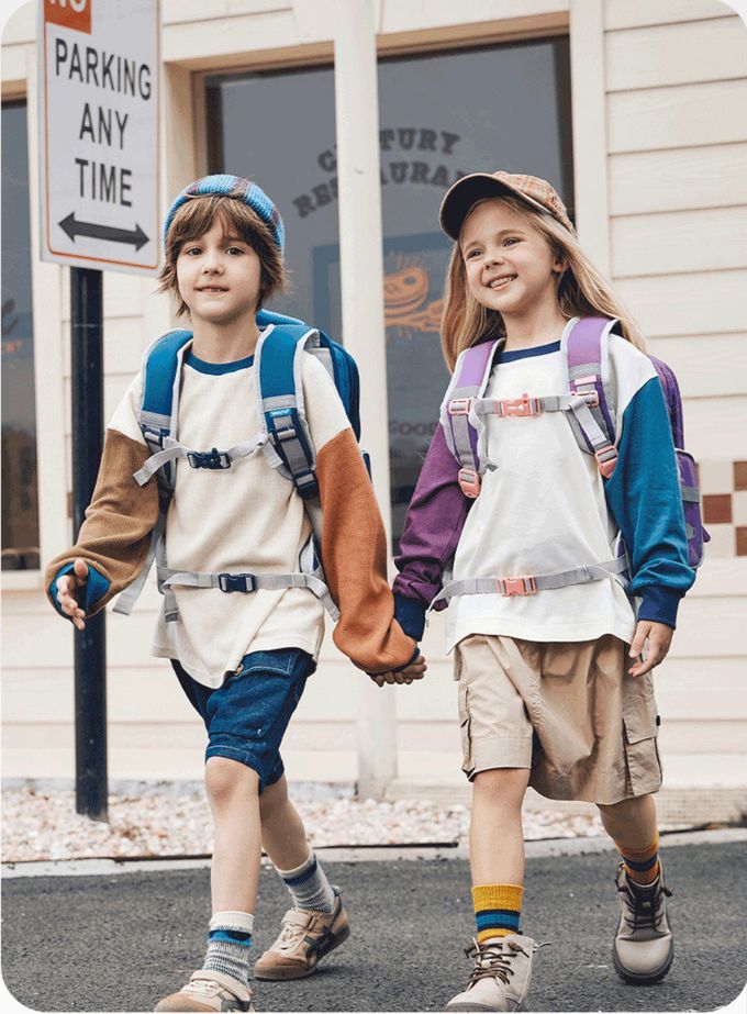 kocotree - 減壓大容量護脊書包-小碼-銀河大冒險藍