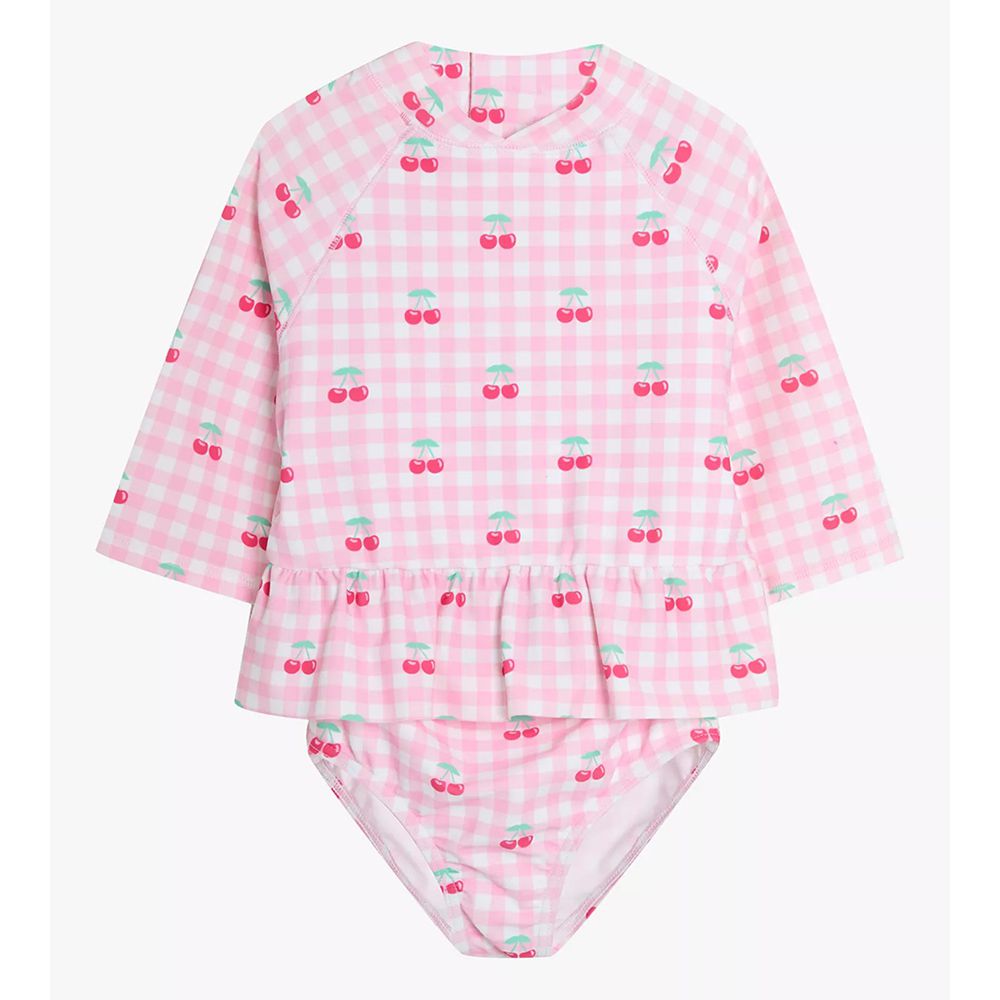 嬰幼兒/兒童兩件式防曬泳裝-甜蜜櫻桃