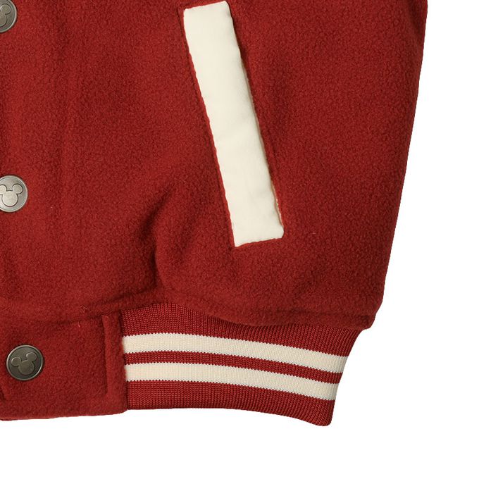 akachan honpo - 美式棒球外套-米奇&米妮-紅色