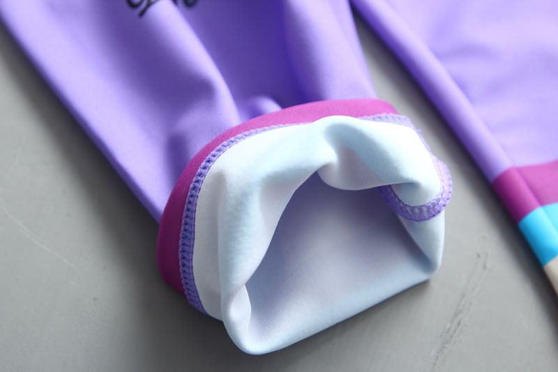 女寶防曬長袖泳裝套裝(附帽子)-夢幻獨角獸-紫色