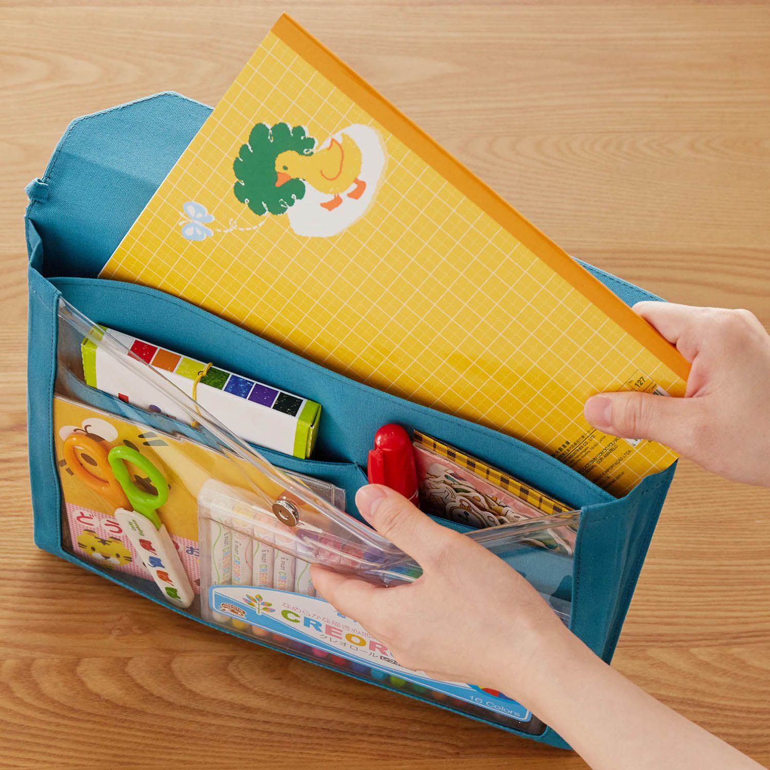 日本千趣會 - 文件美術用品質感帆布收納包-海軍藍 (A5)