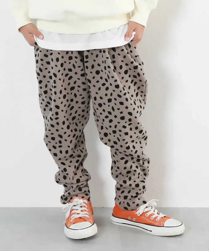 日本 devirock - RICH WARM 刷毛保暖哈倫寬鬆長褲-直條紋-炭黑