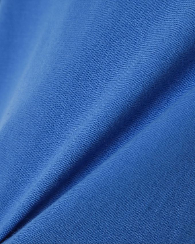 韓國 OZKIZ - 刺繡圓花裝飾層次短袖套裝-寶藍X白