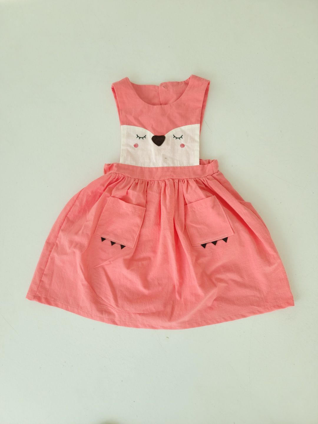 韓國 Mimico - 碧眼狐狸無袖洋裝