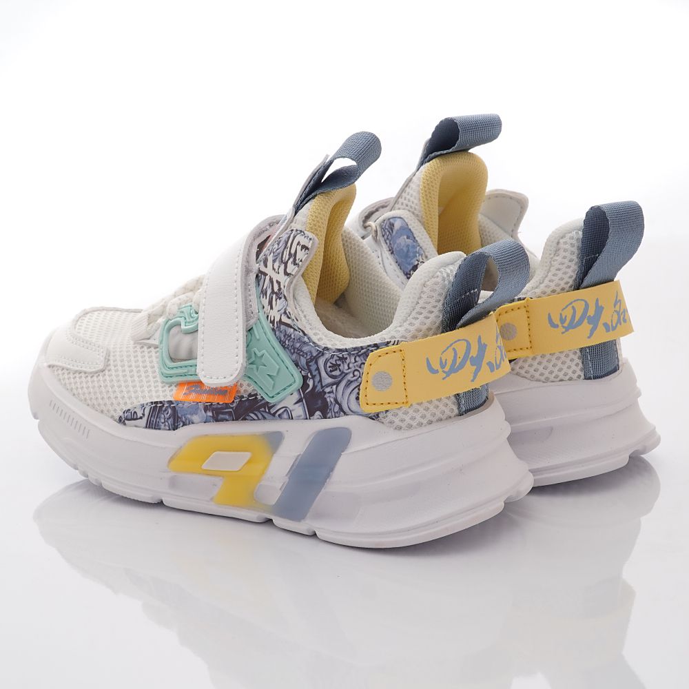 輕巧運動款(中大童段)-運動鞋-白綠