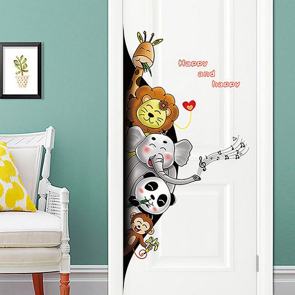 JB Design - 時尚壁貼-可愛動物黑洞探險SK9360 (60cm*90cm)