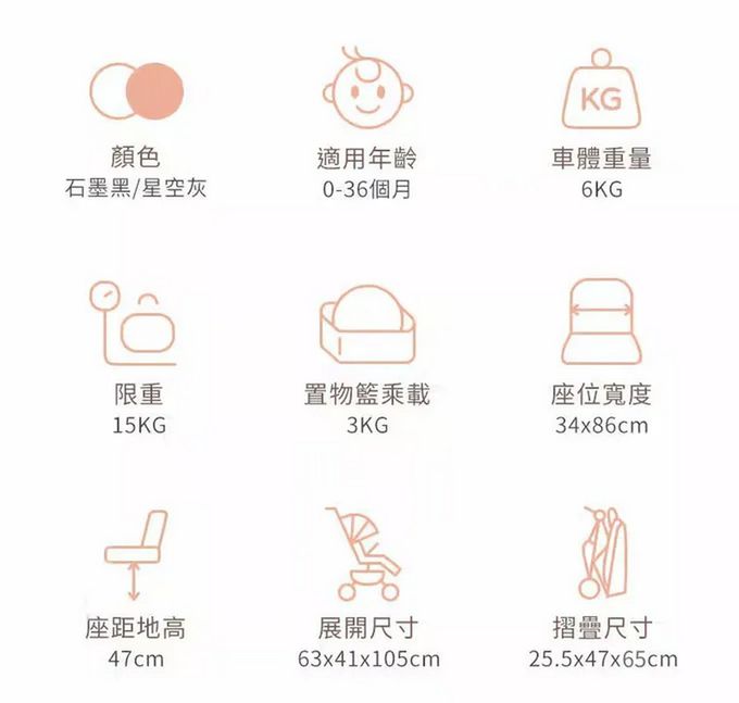 LOVON - GENIE 輕量秒收嬰兒手推車-奶茶棕