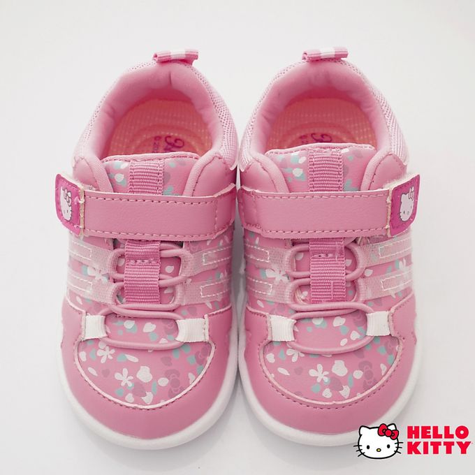 hello kitty 小花輕量軟Q鞋墊款(小童段)-休閒鞋-粉