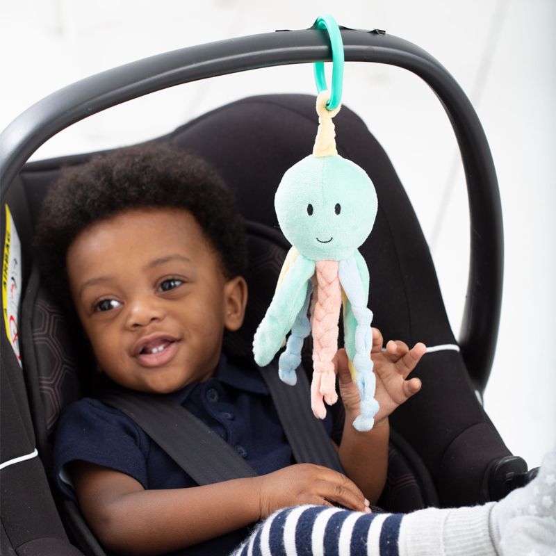 英國 JoJo Maman BeBe - 嬰兒床/推車安撫玩具_布玩系列-章魚