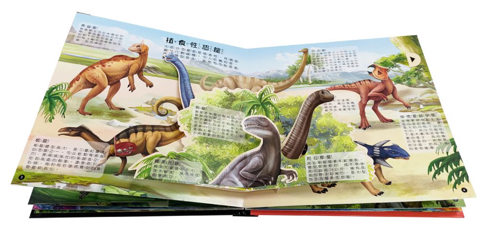 恐龍立體遊戲書【首刷限量贈送12款恐龍模型】-55隻恐龍及古生物+25個互動機關