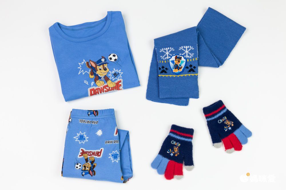 純棉卡通長袖家居服/睡衣(加絨款)-卡通人物汪汪隊-天天-粉色