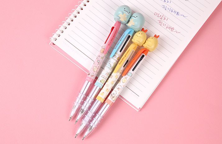 韓國代購 - 角落生物三色原子筆-隨機款式